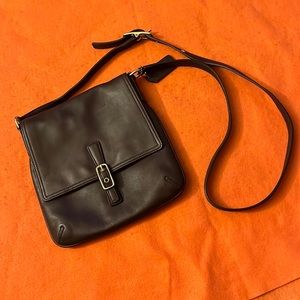 Vintage Coach Legacy Brown Leather Crossbody Bag  #9592